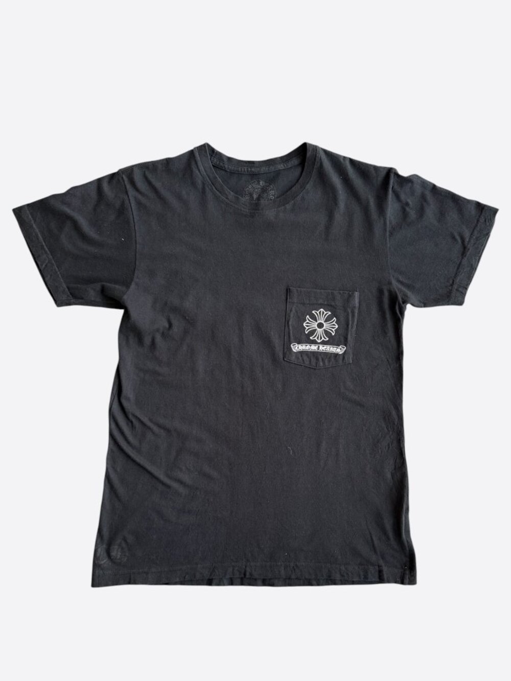 Chrome Hearts Black & White Dagger Logo T-Shirt